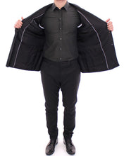 Load image into Gallery viewer, Dolce & Gabbana Elegant Black Striped Wool-Silk Blend Suit