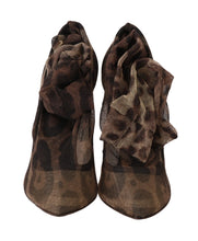 Load image into Gallery viewer, Dolce & Gabbana Elegant Leopard Print Sock Pumps Heels