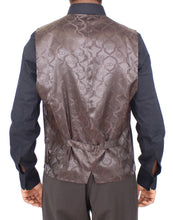 Load image into Gallery viewer, Dolce & Gabbana Elegant Brown Striped Wool Dress Vest