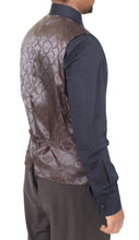 Load image into Gallery viewer, Dolce & Gabbana Elegant Brown Striped Wool Dress Vest