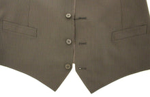 Load image into Gallery viewer, Dolce & Gabbana Elegant Brown Striped Wool Dress Vest