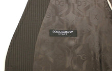 Load image into Gallery viewer, Dolce & Gabbana Elegant Brown Striped Wool Dress Vest