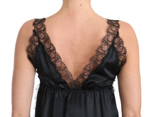 Load image into Gallery viewer, Dolce & Gabbana Sultry Silk Blend Lingerie Top in Black