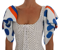 Load image into Gallery viewer, Dolce & Gabbana White Polka Silk Corset Bustier Top