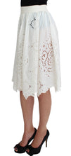 Load image into Gallery viewer, Dolce & Gabbana Elegant Floral Ricamo Silk Skirt