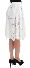 Load image into Gallery viewer, Dolce & Gabbana Elegant Floral Ricamo Silk Skirt