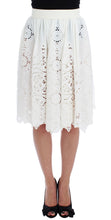 Load image into Gallery viewer, Dolce & Gabbana Elegant Floral Ricamo Silk Skirt