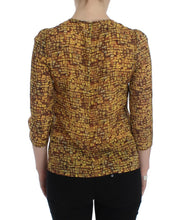 Load image into Gallery viewer, Dolce & Gabbana Multicolor Mosaic Print Silk Blouse T-shirt