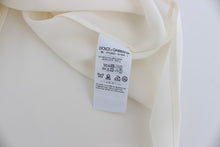 Load image into Gallery viewer, Dolce & Gabbana Ivory Sequined Silk Blouse Top