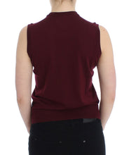 Load image into Gallery viewer, Dolce & Gabbana Elegant Red Wool Sleeveless Pullover Vest