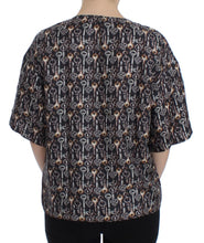 Load image into Gallery viewer, Dolce & Gabbana Enchanted Sicily Silk Blouse with Key Print