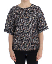 Load image into Gallery viewer, Dolce & Gabbana Enchanted Sicily Silk Blouse with Key Print