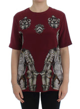 Load image into Gallery viewer, Dolce & Gabbana Enchanted Sicily Silk Blouse with Knight Print