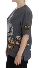 Load image into Gallery viewer, Dolce & Gabbana Enchanted Sicily Silk Blouse with Knight Print