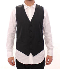 Load image into Gallery viewer, Dolce & Gabbana Elegant Gray Striped Dress Vest