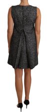 Load image into Gallery viewer, Dolce & Gabbana Houndstooth Floral Appliqué Shift Dress