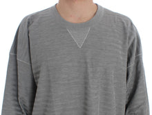 Load image into Gallery viewer, Dolce & Gabbana Elegant Gray Silk Crewneck Pullover Sweater