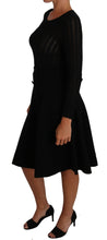 Load image into Gallery viewer, Dolce & Gabbana Elegant Black Knitted Sheath Dress