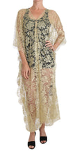 Load image into Gallery viewer, Dolce & Gabbana Golden Floral Lace Kaftan Sundress