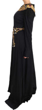 Load image into Gallery viewer, Dolce & Gabbana Elegant Maxi Black Dress with Gold Detailing