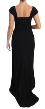 Load image into Gallery viewer, Dolce & Gabbana Elegant Black Maxi Sheath Dress