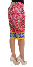 Load image into Gallery viewer, Dolce & Gabbana Multicolor Floral Silk Capri Pants