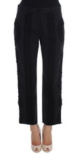 Load image into Gallery viewer, Dolce & Gabbana Black Cotton Stretch Torero Capris Pants