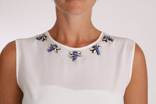 Load image into Gallery viewer, Dolce & Gabbana Elegant Embellished Sleeveless Silk Blouse