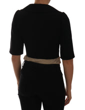 Load image into Gallery viewer, Dolce & Gabbana Chic Black Cropped Double Breasted Blazer