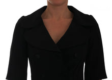 Load image into Gallery viewer, Dolce & Gabbana Chic Black Cropped Double Breasted Blazer