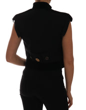 Load image into Gallery viewer, Dolce & Gabbana Embellished Black Military Style Vest