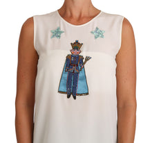 Load image into Gallery viewer, Dolce & Gabbana Enchanted Sequined Silk Sleeveless Top