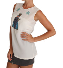 Load image into Gallery viewer, Dolce & Gabbana Enchanted Sequined Silk Sleeveless Top