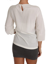 Load image into Gallery viewer, Dolce & Gabbana Chic Figure Family Applique Silk Top