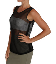 Load image into Gallery viewer, Dolce & Gabbana Elegant Black Mesh Sleeveless Blouse Top
