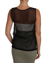 Load image into Gallery viewer, Dolce & Gabbana Elegant Black Mesh Sleeveless Blouse Top