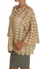 Load image into Gallery viewer, Dolce & Gabbana Chic Beige Crochet Raffia Cardigan