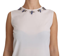 Load image into Gallery viewer, Dolce & Gabbana Fairy Tale Crystal-Embellished Silk Blouse