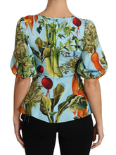 Load image into Gallery viewer, Dolce & Gabbana Vegetable Print Silk Top Extravaganza