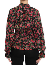 Load image into Gallery viewer, Dolce & Gabbana Elegant Black Floral Silk Shirt
