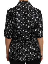 Load image into Gallery viewer, Dolce & Gabbana Silk Guitar Trumpet Print Polo Top