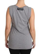 Load image into Gallery viewer, Dolce & Gabbana Sequined Heart Tank Top in Gray
