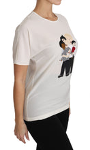 Load image into Gallery viewer, Dolce & Gabbana Elegant Silk Crewneck Blouse with Applique