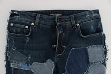 Load image into Gallery viewer, Dolce & Gabbana Chic Blue Patchwork Denim Shorts