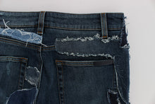 Load image into Gallery viewer, Dolce & Gabbana Chic Blue Patchwork Denim Shorts