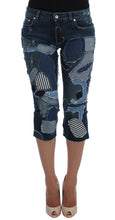 Load image into Gallery viewer, Dolce & Gabbana Chic Blue Patchwork Denim Shorts