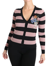Load image into Gallery viewer, Dolce & Gabbana Elegant Floral Embroidered Cashmere Cardigan