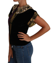 Load image into Gallery viewer, Dolce & Gabbana Embellished Velvet Jaquard Short Jacket
