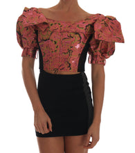 Load image into Gallery viewer, Dolce & Gabbana Ethereal Puff Sleeve Cropped Top