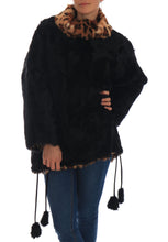 Load image into Gallery viewer, Dolce & Gabbana Elegant Black Lamb Fur Short Coat